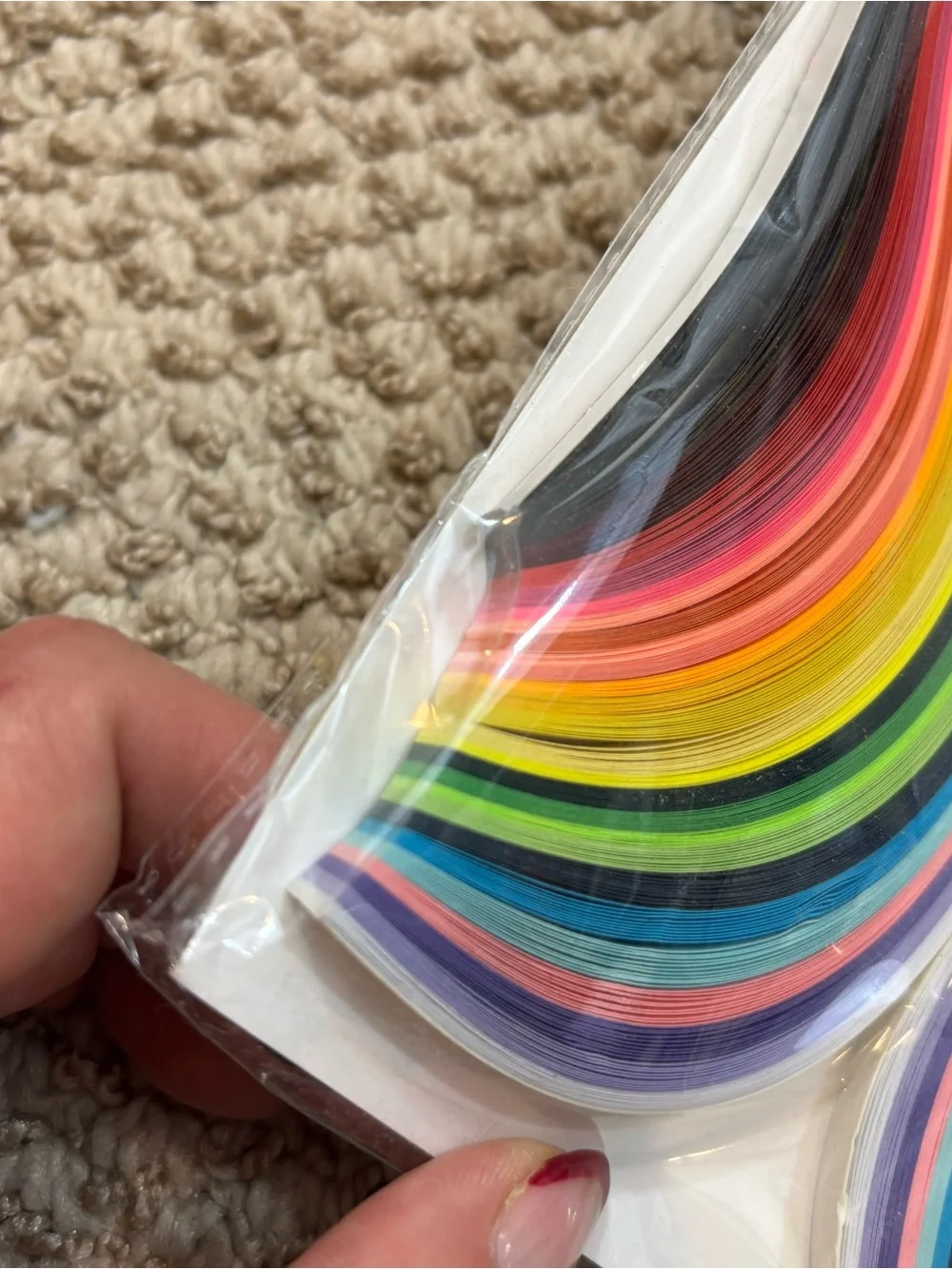 Brand New Multicolor Quilling Paper Strips Set-36Colors 180pcs- Length21inch